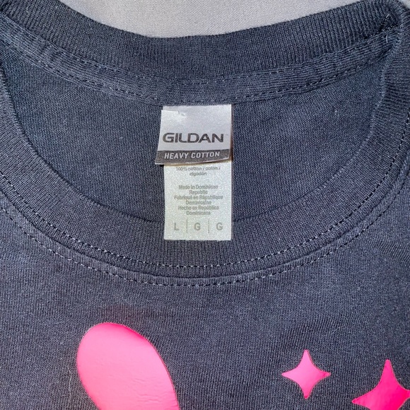 Custom Ironed On Black T-Shirt, worn only a couple times - Picture 5 of 6